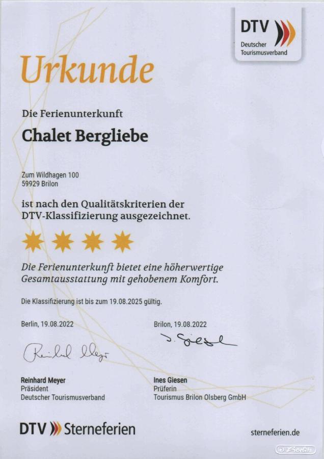 Chalet Bergliebe 布里隆 外观 照片
